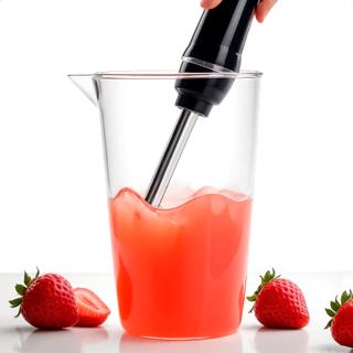Copo com Bico Dosador para Mixer Bebidas Shake Sucos Transparente Acrílico 600 Ml