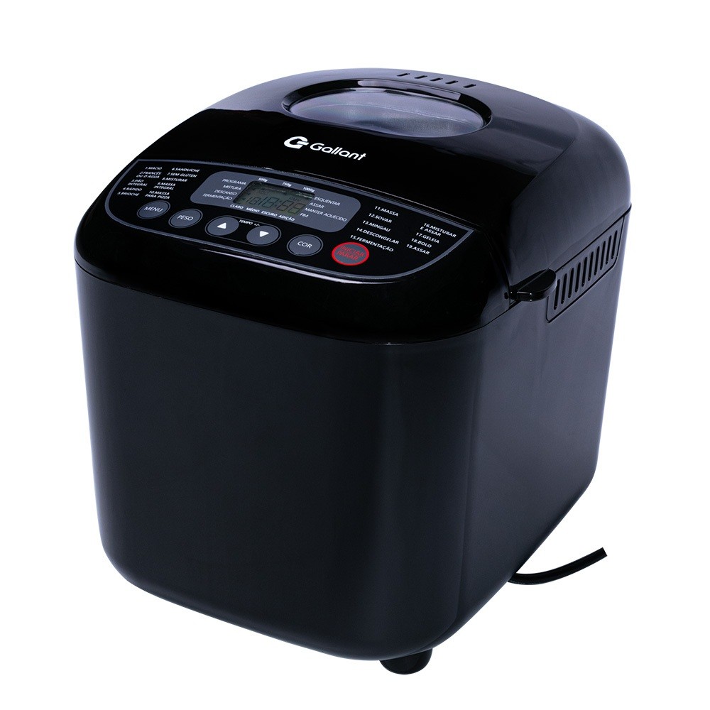 Panificadora 19 Programas Gallant 600w Preta (GPA1E19A_127PT)
