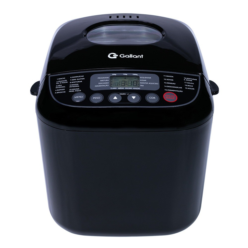 Panificadora 19 Programas Gallant 600w Preta (GPA1E19A_127PT) - 5