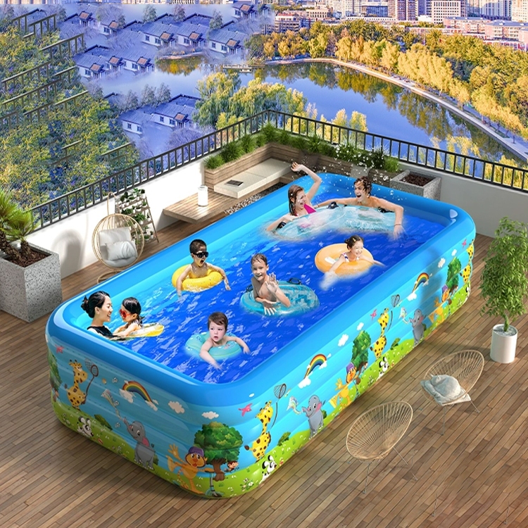 Piscina Inflável Retangular Grande Jardim Remar Piscinas Brinquedo De ...