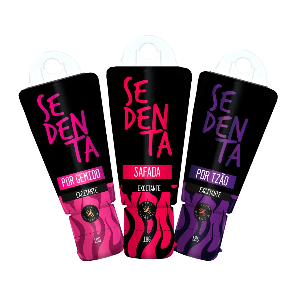 Kit Proibidão Sedenta por Gemido Safada e Tzao Géis Comestíveis