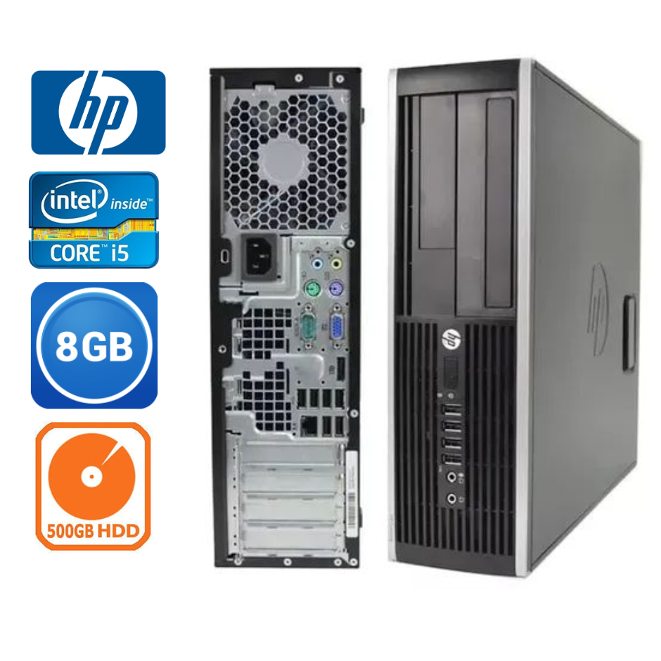 Computador HP Core i5 Com 8gb de ram 500gb HD Rápido Wifi Torre Cpu Trabalho Estudo