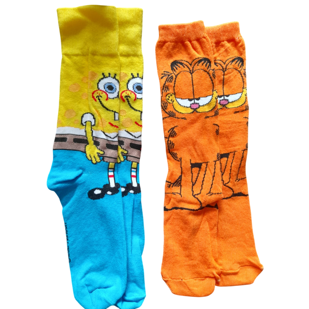 Kit 02 Pares Meias Divertidas Adulto Personagens