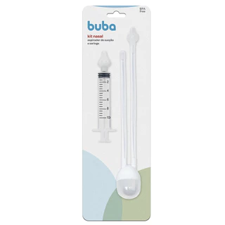 Aspirador Nasal de Sucção + Seringa com Ponta em Silicone Buba em Oferta na Shopee