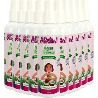 KIT 10 ÁGUA TERMAL FACIAL Q BELA MANUELA ÁGUA DE COCO REMINERALIZANTE