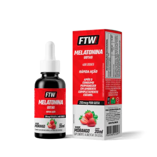 Melatonina líquida Sabor Morango 20ml - FTW