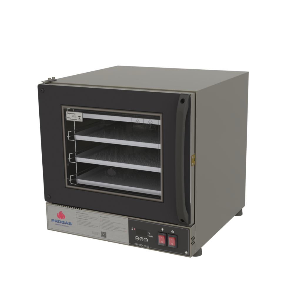 Forno Elétrico Progás Turbo Fast Oven Preto 4 Esteiras PRP-0