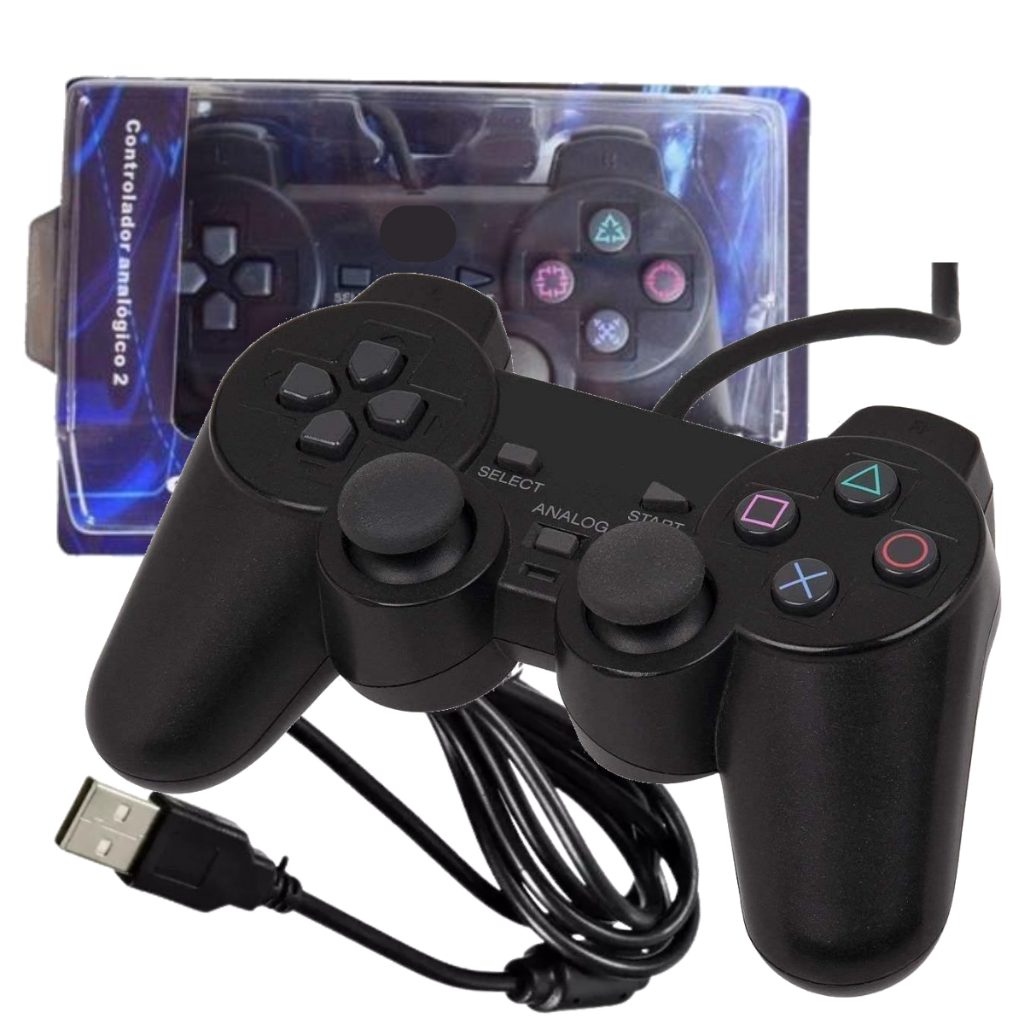 Controle Joystick Usb Games Retro Computador Ps2 Raspberry Promoção Pc Gamer