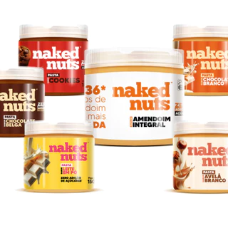 6 Pastas de Amendoim Fitness - Zero Açúcar e Proteica - Naked Nuts