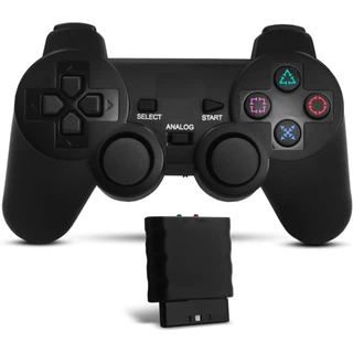 Controle Ps2 Joystick Sem Fio Analógico Playstation 2 Ergonômico Plug And Play