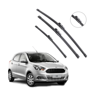 Kit Palhetas Limpador Parabrisa Dianteiro traseiro Novo Ford Ka 2015 2016 2017 2018 2019 2020 2021 em Oferta na Shopee
