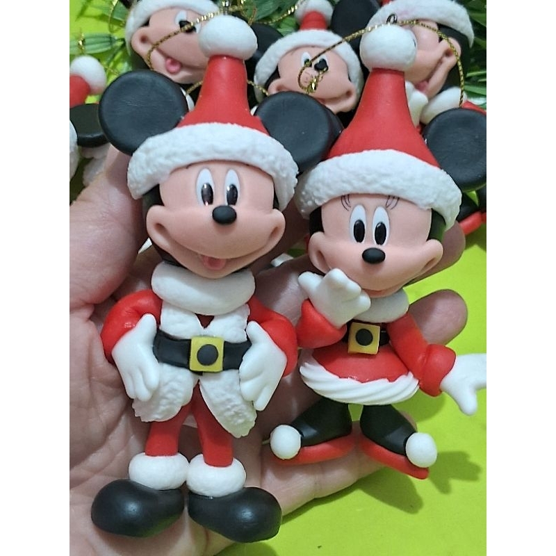 Mickey e Minnie enfeite para árvore de Natal | Shopee Brasil