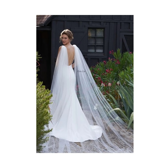 Véu de Noiva Capa Tule Branco ou Off White Shopee Brasil