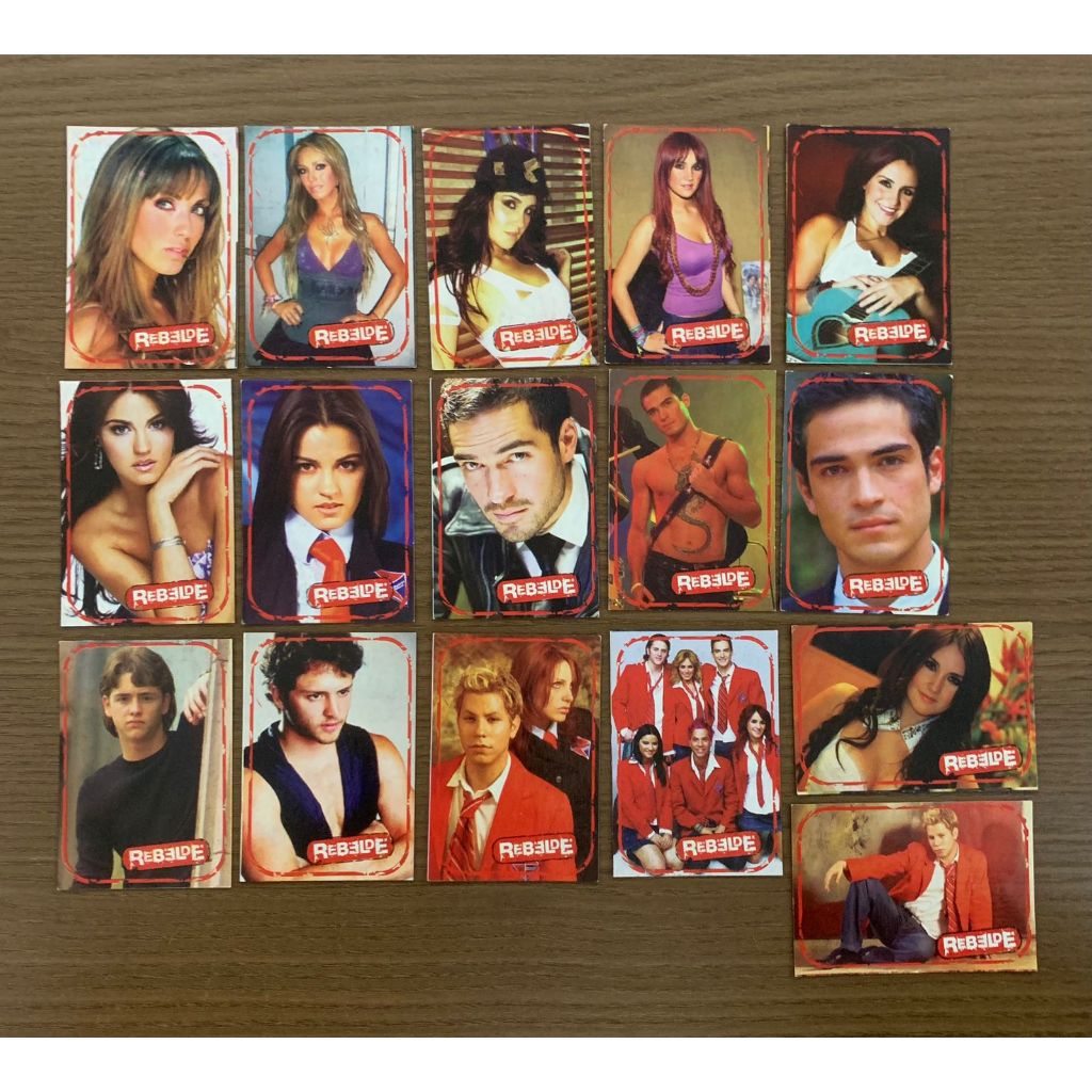 Coleção de cards Rebelde RBD - FOTO CARDS | Shopee Brasil