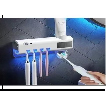 Suporte Escova de Dentes Esterilizador Com Luz UV Antibacteriano Decoracão Banheiro 666