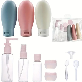 Travel Eleven-Piece Set Frasco Cosmético Frasco Cosmético Frasco Plástico Loção Frasco Toner Frasco Spray Shampoo Frasco
