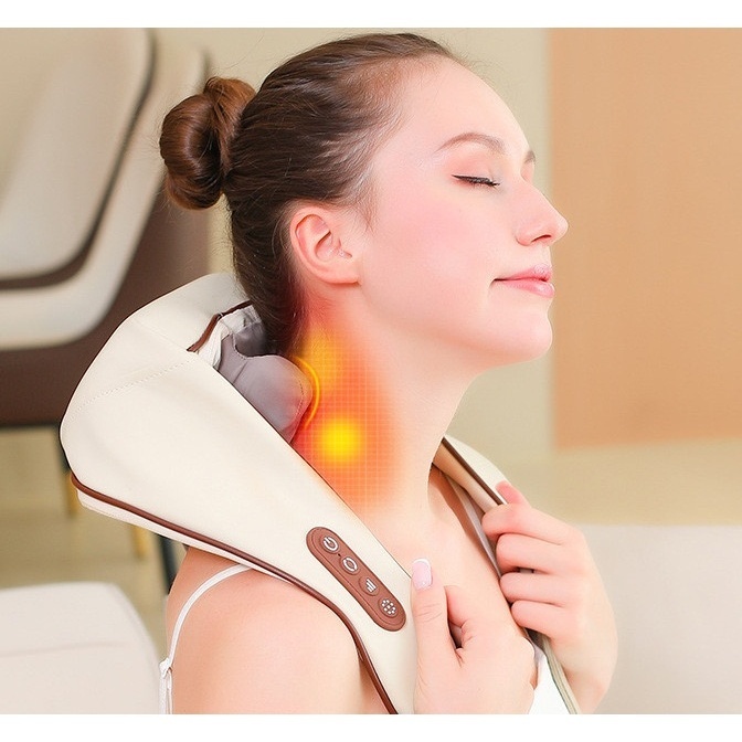 Massageador De Pescoço Inteligentes De Compressão Sem Fio Alívio De Dor -H10