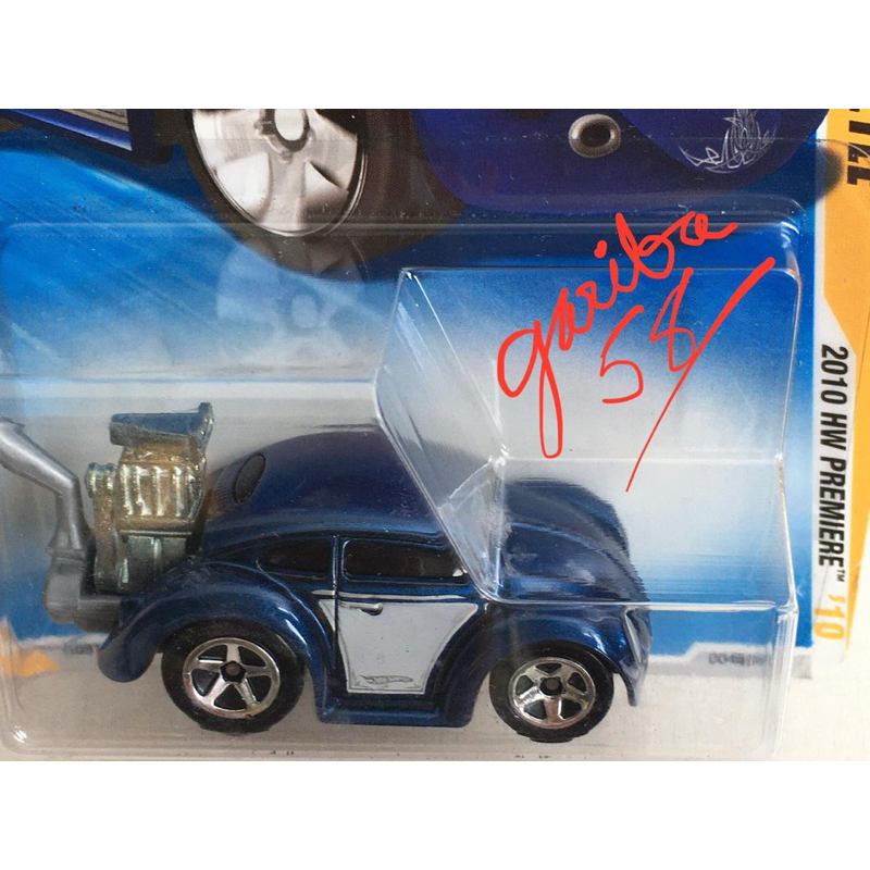 HOT WHEELS VOLKSWAGEN BEETLE TOONED FUSCA AZ 2010 HW PREMIERE