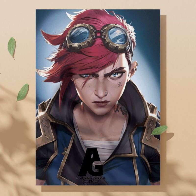 Arcane: League Of Legends - Placa Decorativa em MDF 20x29cm
