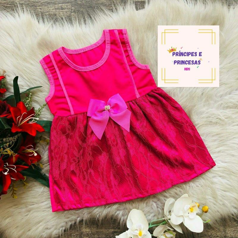 Vestido de Bebê Menina Roupa para Bebê até Meses Shopee Brasil