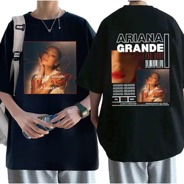 Camiseta Ariana Grande Adulto/Infantil Lançamento Unissex Em Algodao