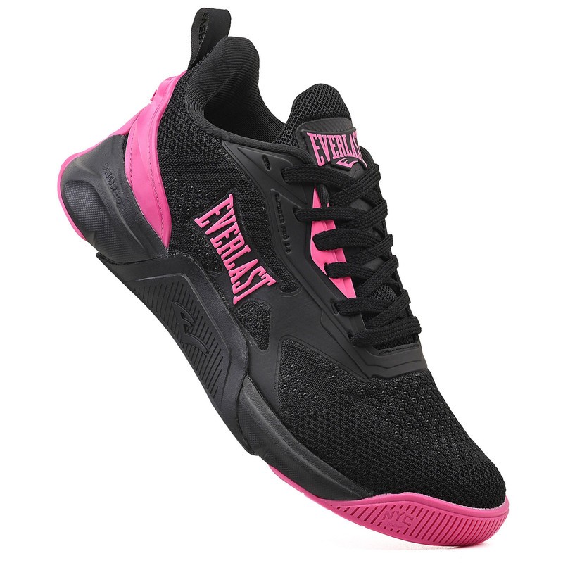 Tênis Everlast Feminino Climber Pro 2.0 Preto Rosa Treino Crossfit ...