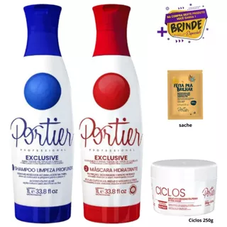 Kit Portier (2x1000ml) Clássico Portier + Ciclos 250g + Sache