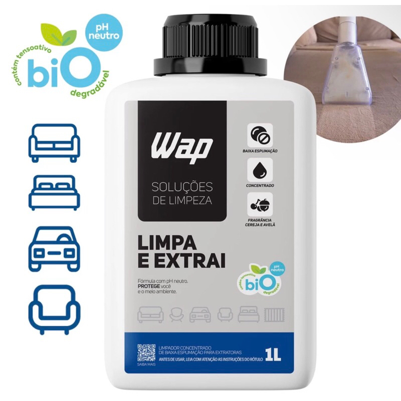 Detergente Limpador Para Extratoras Limpa E Extrai 1L Wap Nacional