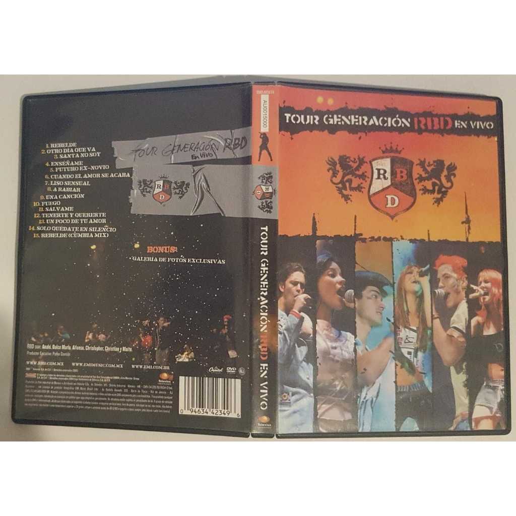 DVD Tour Generación RBD En Vivo Shopee Brasil