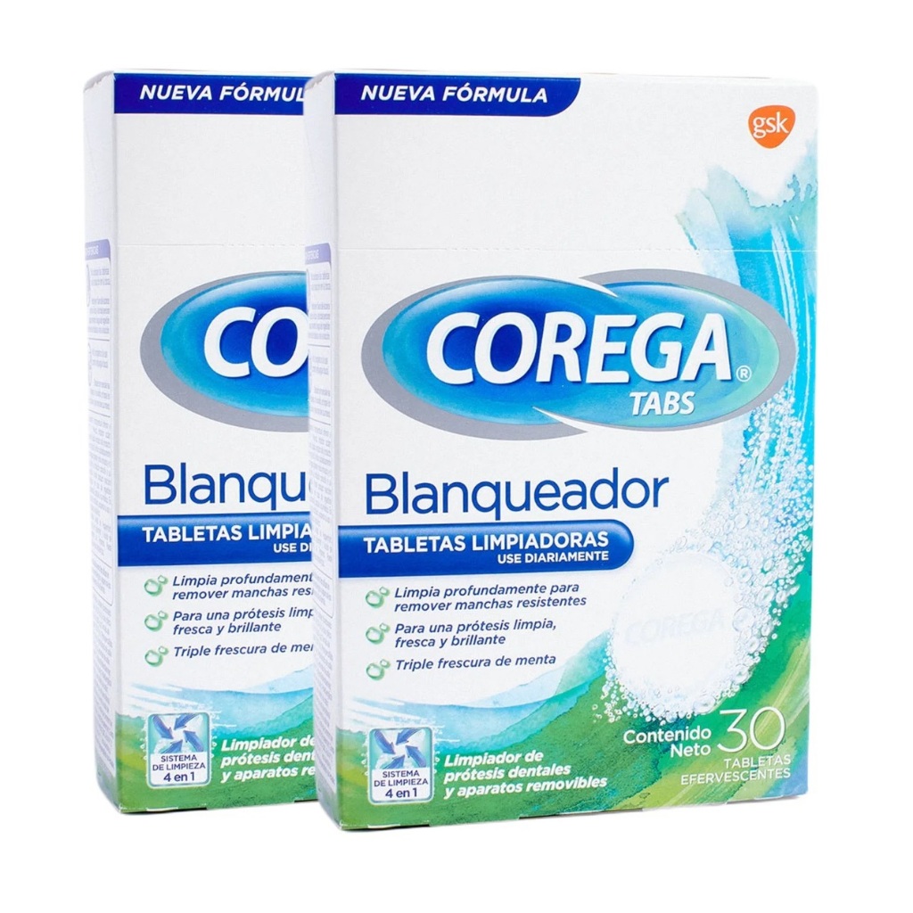 Kit Corega Tabs 3 Minutos 60 Pastilhas Limpador De Dentaduras | Shopee ...