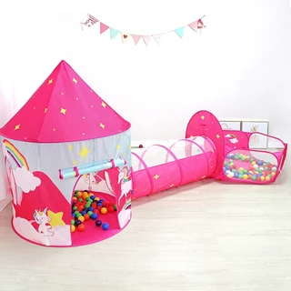 Barraca 3 em 1 Infantil Dobrável Piquenique das Princesas 3x1 Toca Tunel Com Variado Modelos em Oferta na Shopee