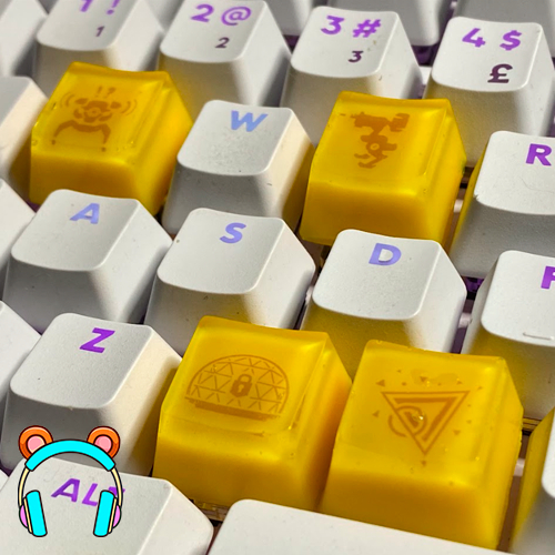 Keycaps Killjoy para Teclado Mecânico Valorant 4 Teclas Resina Presente ...