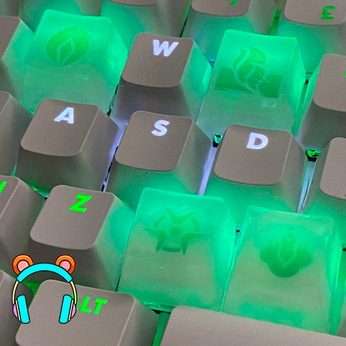 Keycaps Viper Teclado Mecânico Valorant 4 Teclas Resina