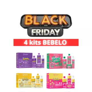 04 kit Capilar Bebelo Tutti Banana Uva Melância Bio Instinto Hidratação Queda Salão Beleza 16 itens