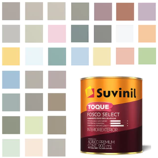 Suvinil Toque Fosco Select 0,8Lt - Escolha sua cor -