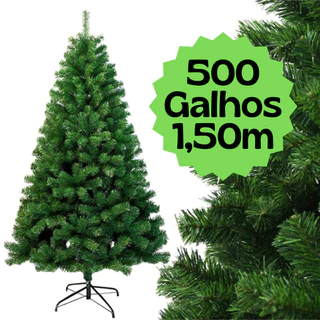 Árvore de Natal 1,50M com 500 Galhos Luxo