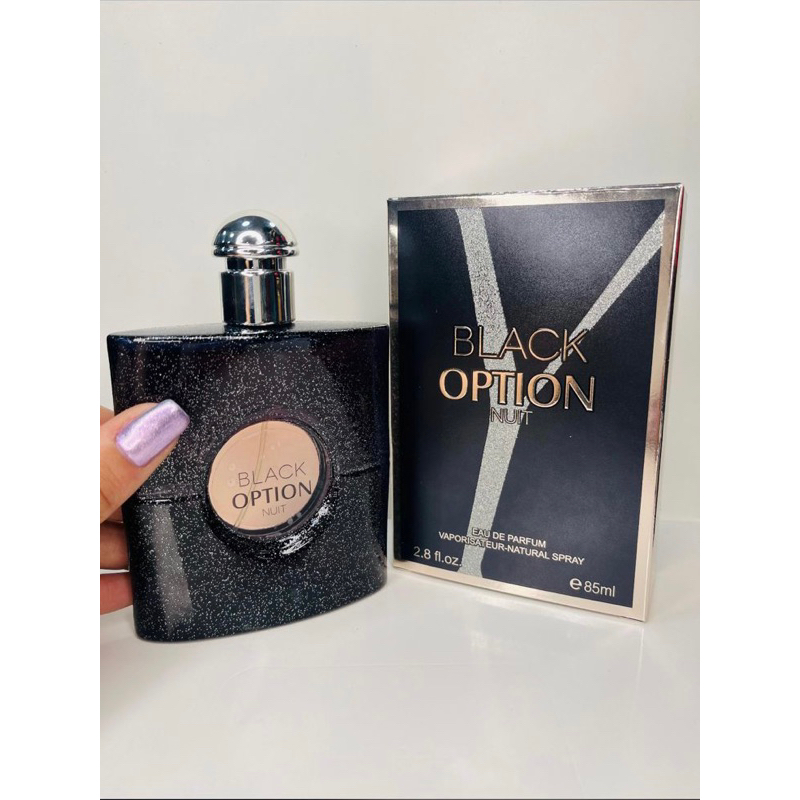 Perfume feminino Black Option 85ml | Shopee Brasil