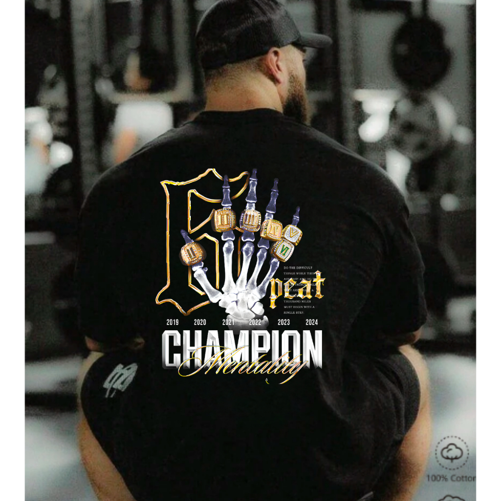 Camiseta Oversized Maromba Campeão Classic Cbum 6 Peat Shopee Brasil