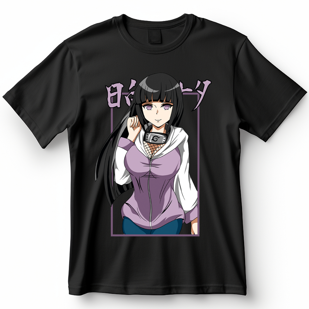 Camisa Naruto Hinata Hyuga Blusa Camiseta De Anime 100% Algodão 