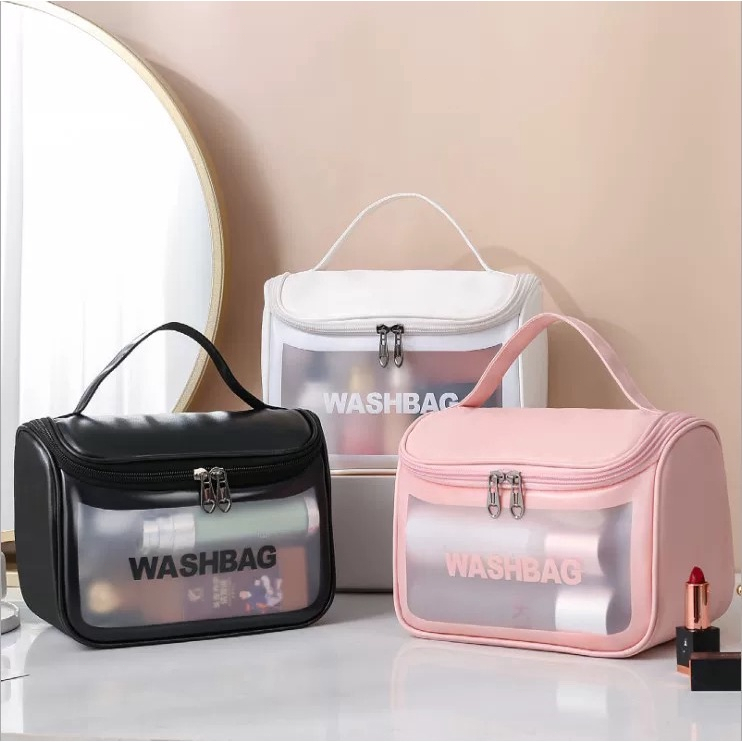 Kit bolsa Feminina Nécessaire Maquiagem Feminina Transparente a prova d' água Remédios-SM1004