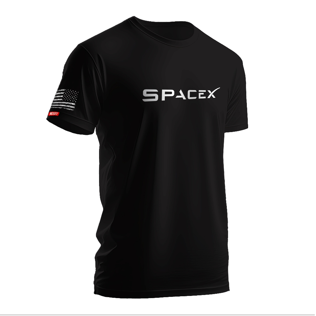 Camiseta Reset Masculino Spacex 100% Algodão Premium