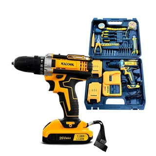 Parafusadeira Furadeira Portátil Bivolt 26v 2 Baterias