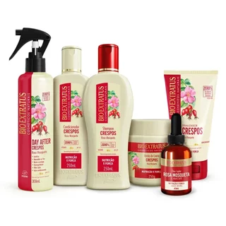 Kit Bio Extratus Cabelos Crespos (250ml/g) Linha Completa