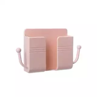 Kit 1/2/3 Pcs Suporte de Parede Plástico Autocolante Multiuso para Celular com Ganchos