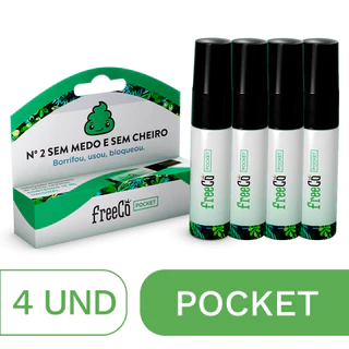 Kit 4 Unidades Bloqueador De Odores Sanitários - Freecô Pocket 15ml