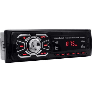 Rádio MP3 Player Som Automotivo 6630BN Bluetooth Universal 1 Din com USB e Leitor de Cartão SD