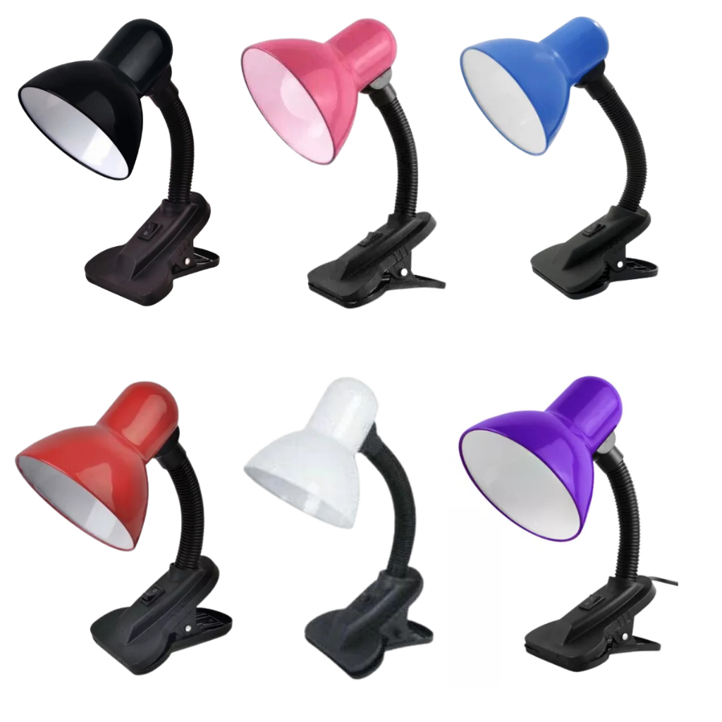 Luminaria De Mesa Com Garra Presilha Bivolt Leitura Estante Quarto Maquiagem Manicure