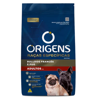 Ração 10,1Kg Origens Premium Cães Adultos Bulldog Francês e Pug