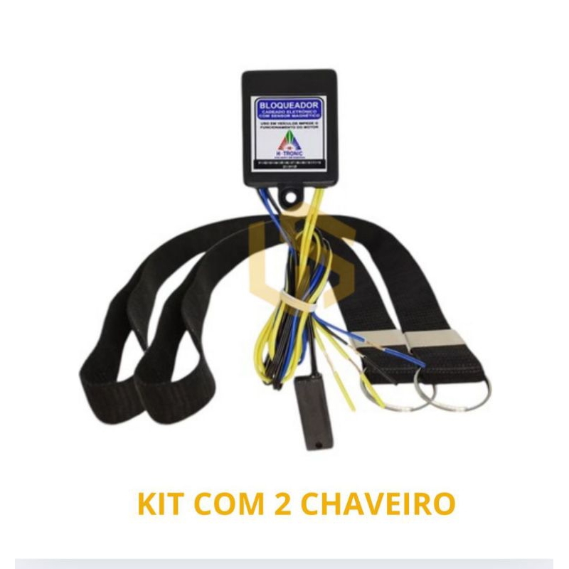 Bloqueador Antifurto Com Sensor Magnético Moto Carro c/ 2 CHAVEIROS Segredo de Partida