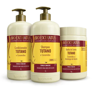 Kit Bio Extratus Tutano (1L/Kg) Shampoo, Condicionador e Banho de Creme